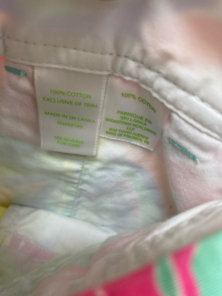 LILLY PULITZER Size 10 Pink Green Leaves Ladies Shorts