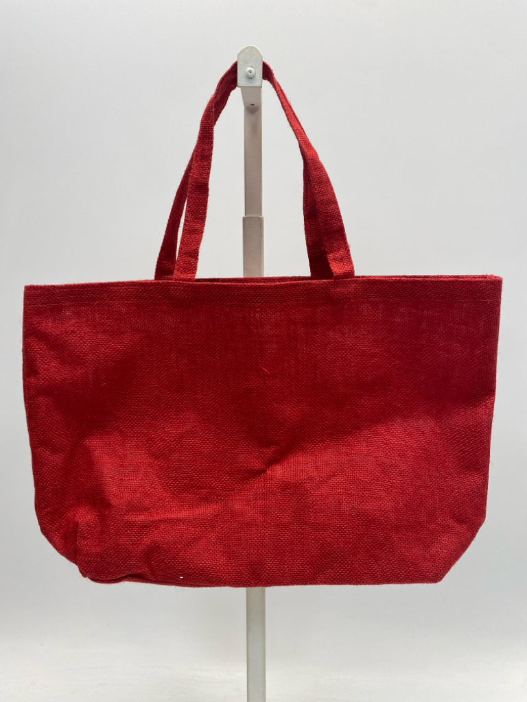 Red White Santa Jute Christmas