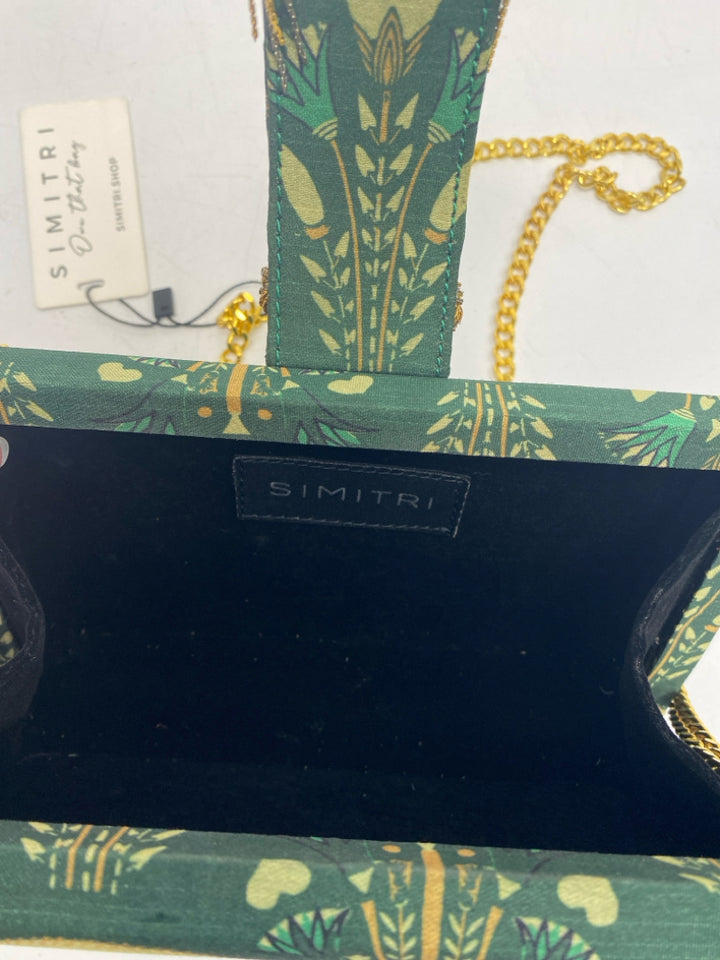 Simitri Green Floral Handbag