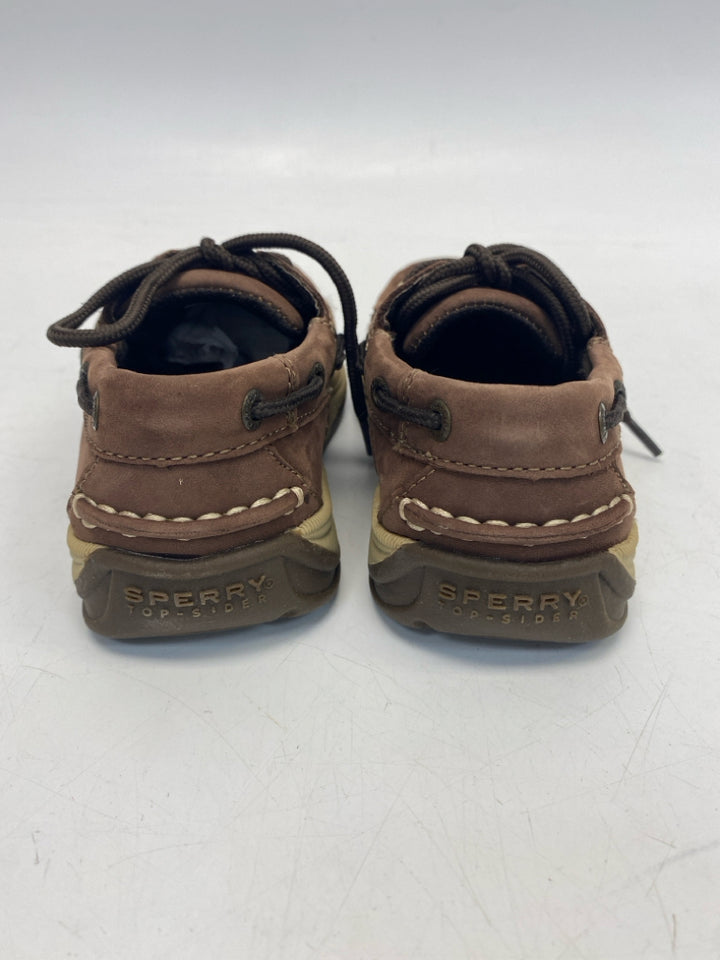 NWOT Sperry SIZE 10 Brown Leather Boy&