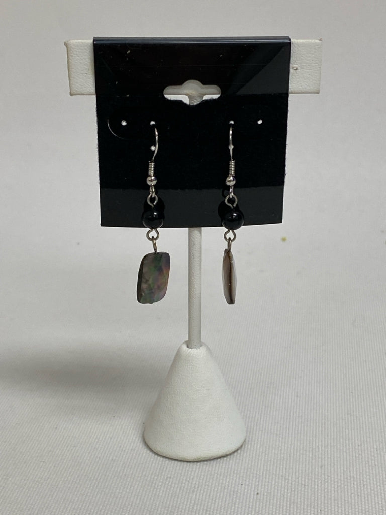Black Gray/White Geometric Earrings