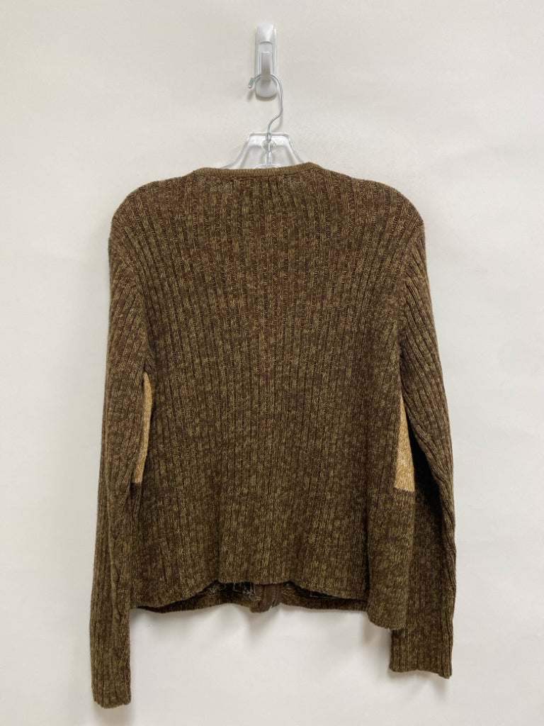 Size LP Brown/Multi Christmas Zip Down Petite Sweater