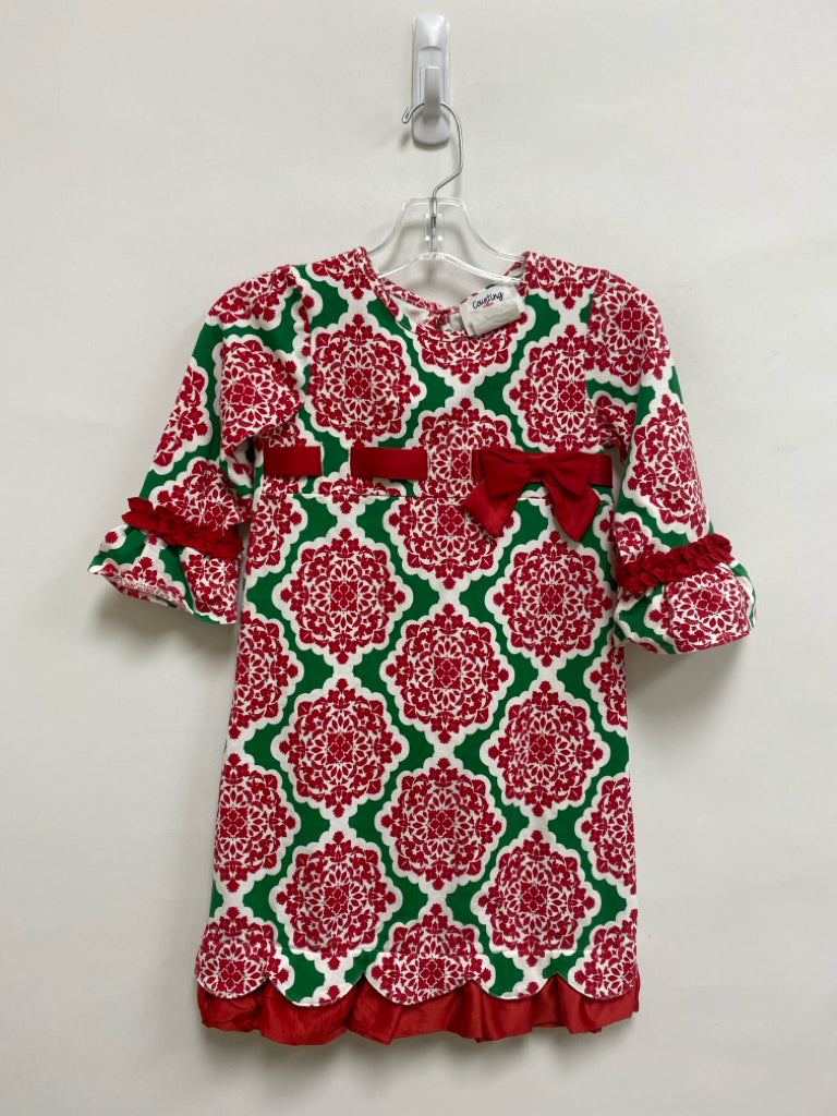 Counting Daisies SIZE 5 Green Red/White Girl&