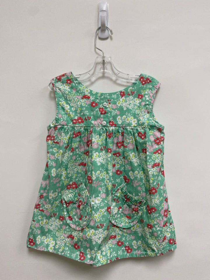 Bella Bliss SIZE 8 Seafoam/Wht Red/Pink Flowers Sleeveless Girl&