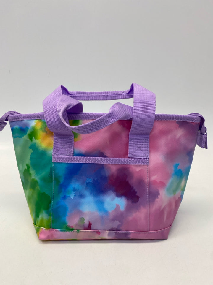 NWT Swig Life Purple Multi Color Tie Dye Lunch Tote