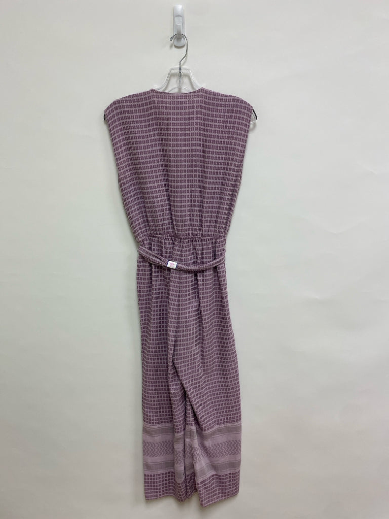 SAYLOR Size S Lavender Purple Shapes Sleeveless Ladies Jumpsuit