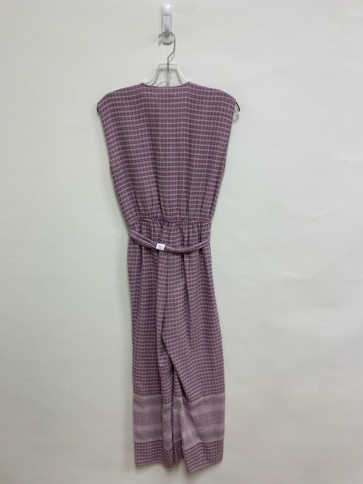 SAYLOR Size S Lavender Purple Shapes Sleeveless Ladies Jumpsuit
