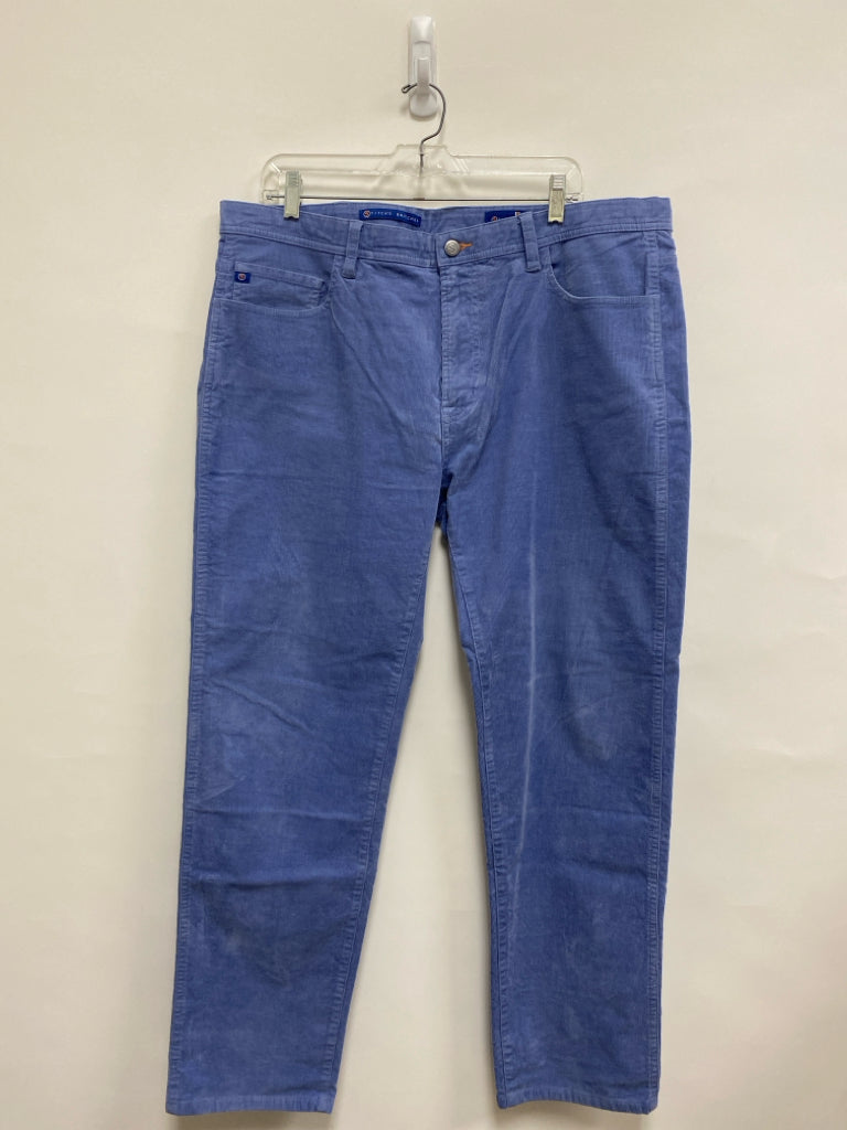 STITCH Size 38 Blue Corduroy Men&