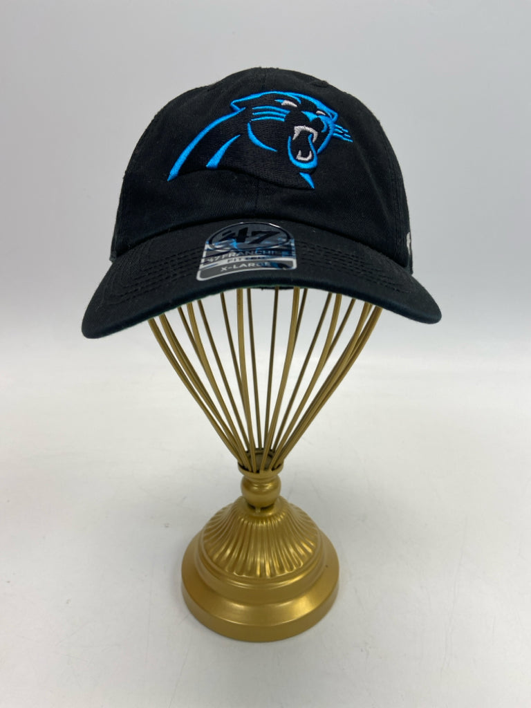 NWT 47 Brand Size XL Black Blue Carolina Panthers Men&