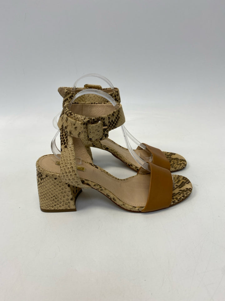 Size 9.5 Brown Snakeprint Sandals