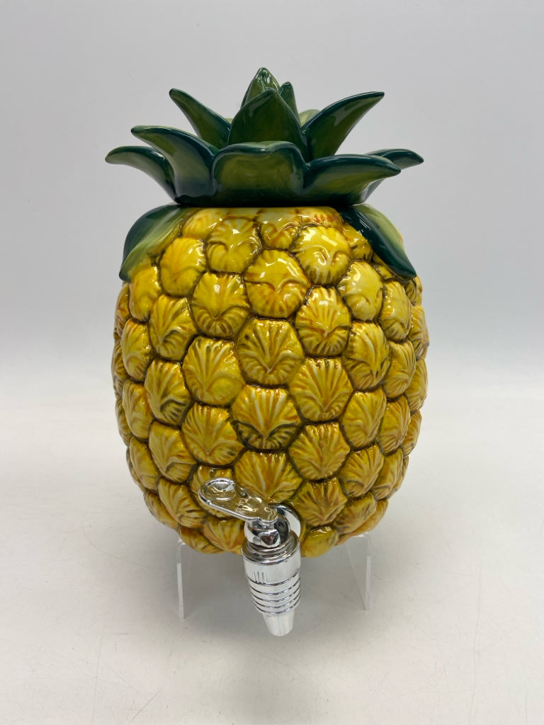 Gold Green Ceramic Serving Piece