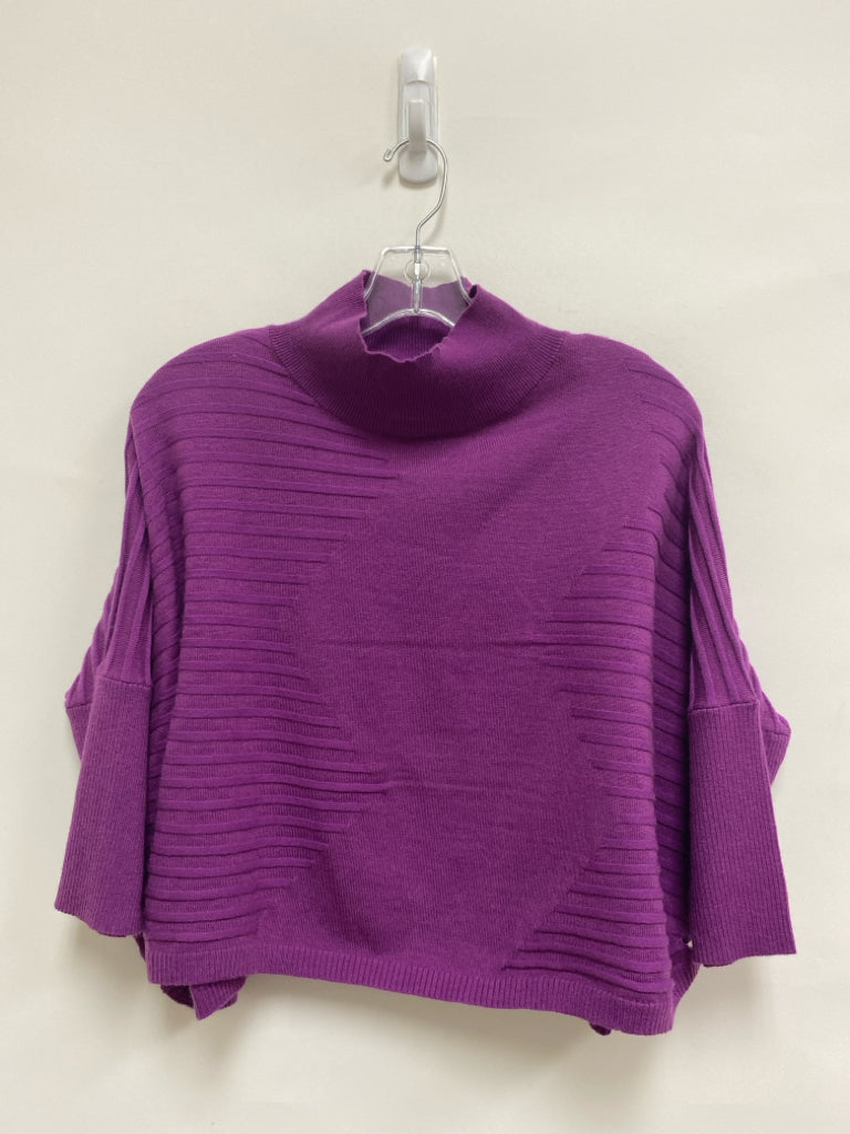 Kerisma Size OSFM Purple Texture Mock Neck Ladies Sweater
