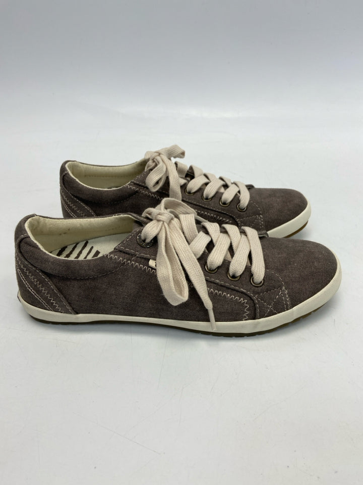 Taos  Size 6.5 Brown Tan Lace-up Sneakers