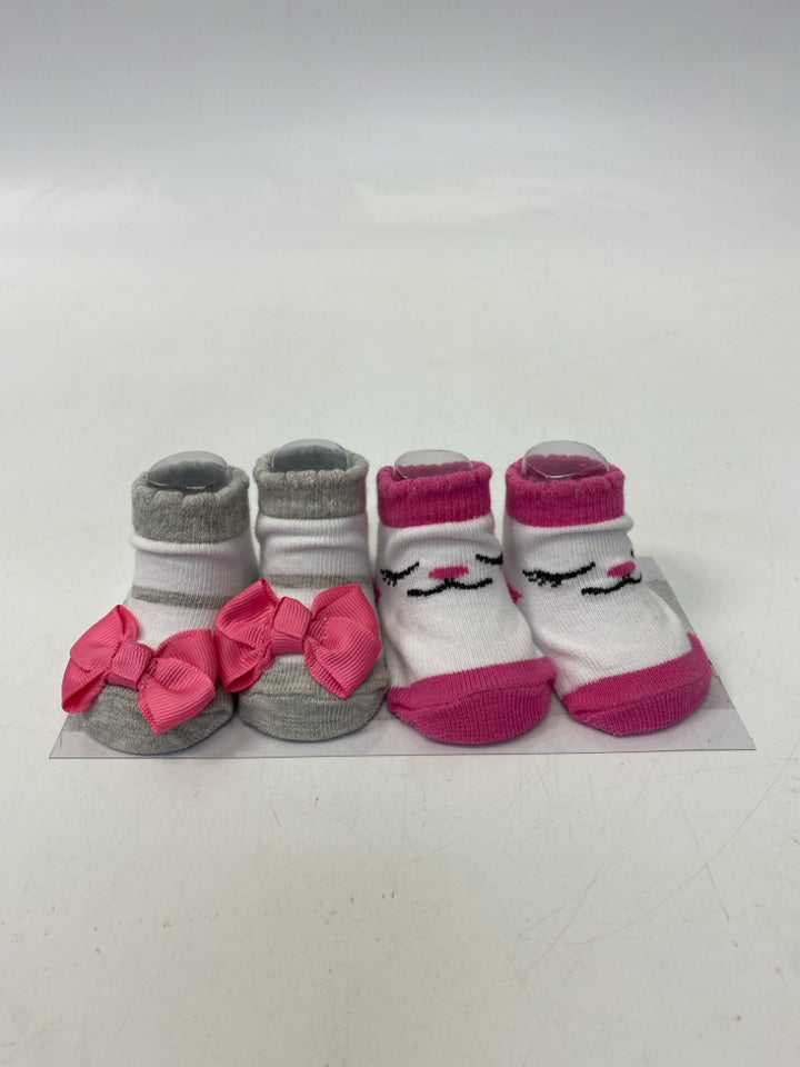 White Pink Assorted Print Girl&