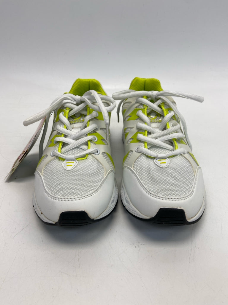 NWT Rotasole Size 9 White Lime Green Lace-up Sneakers
