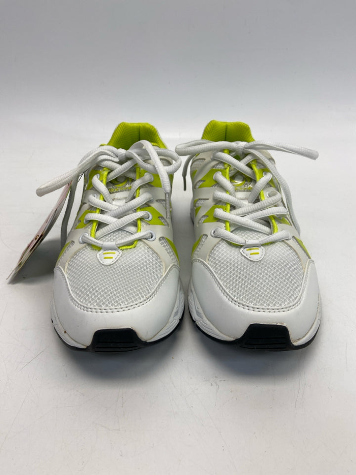 NWT Rotasole Size 9 White Lime Green Lace-up Sneakers