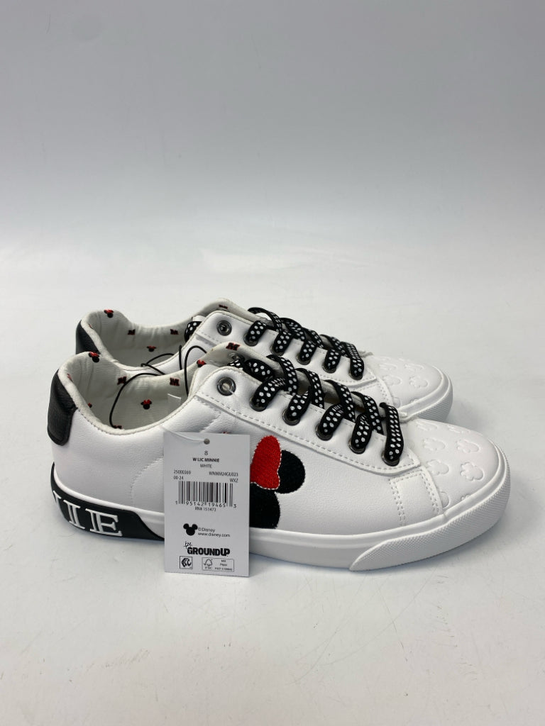 Groundup  Size 8 White Black Minnie Sneakers