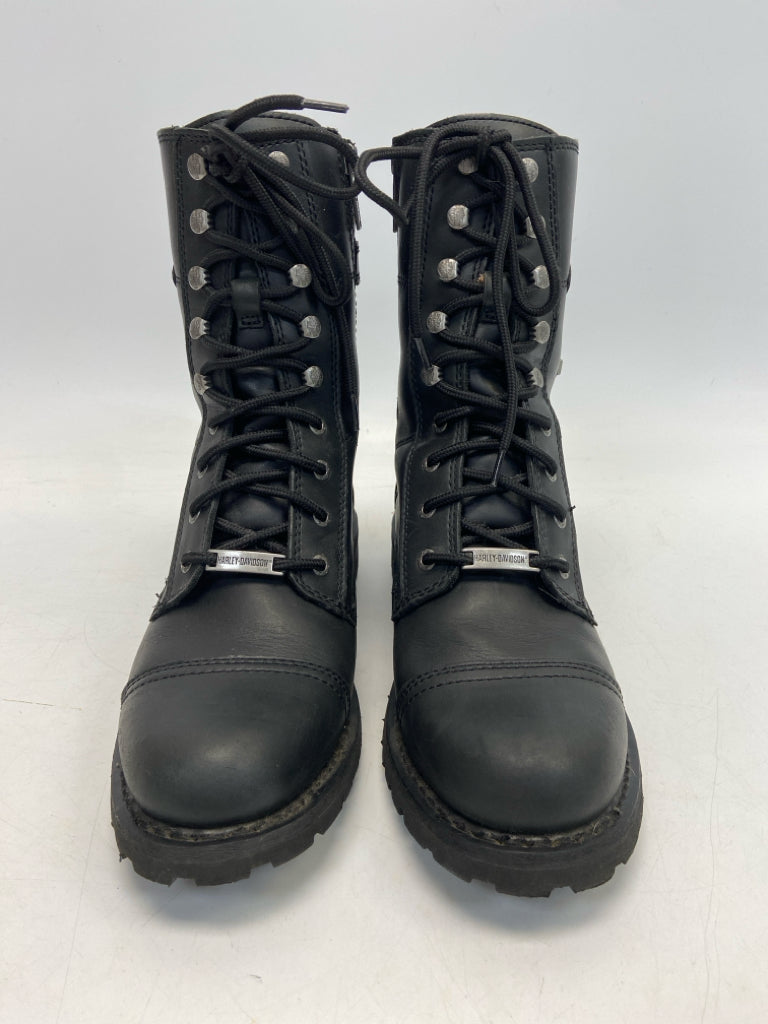 Harley-Davidson  Size 10 Black Lace-up Boots