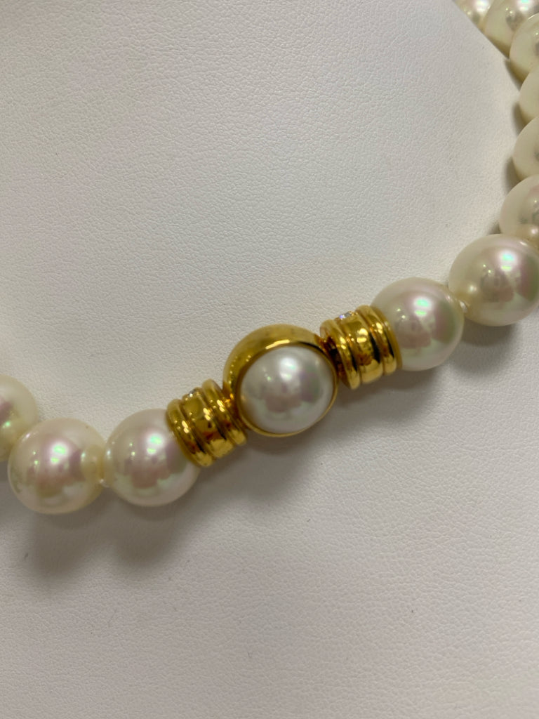 Dior Champagne Gold Color Jeweled Necklace