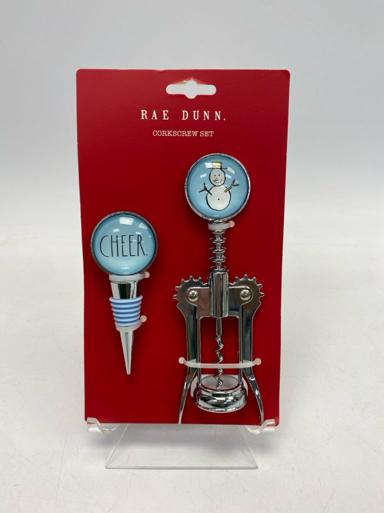NEW Rae Dunn Silver Blue Snowman Winter