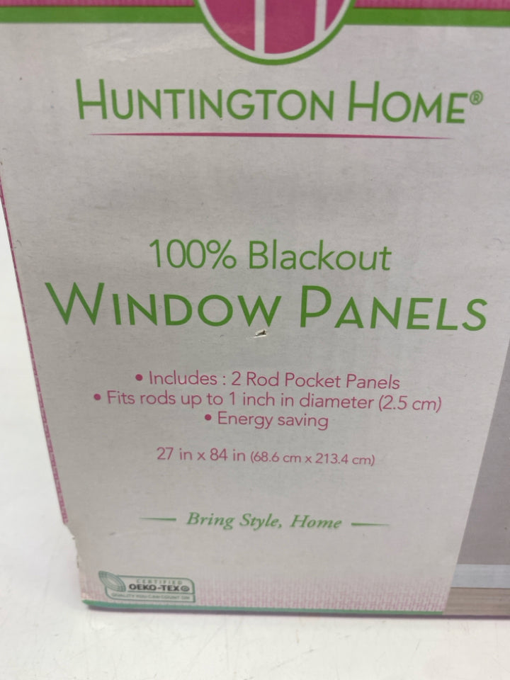 NEW Huntington Home Pink White Curtains