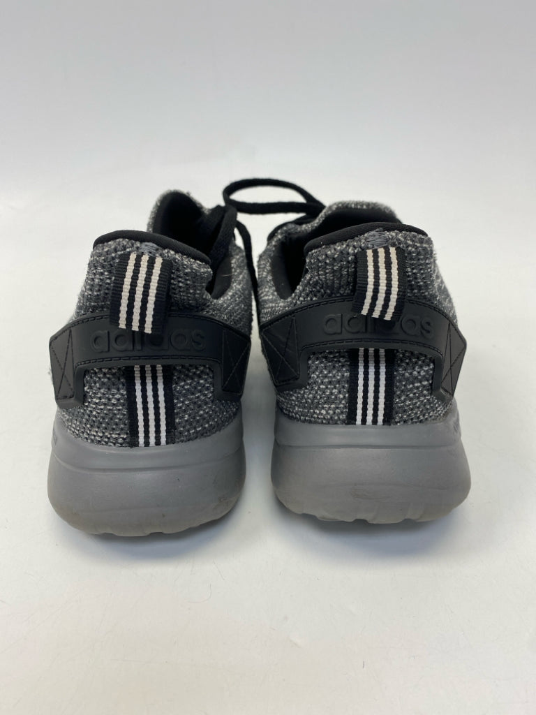 Adidas Size 9 Gray Black Lace-Up Men&