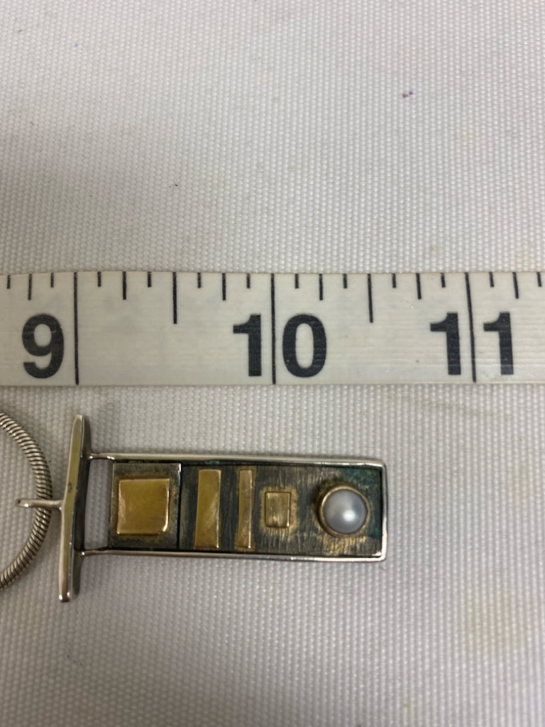 VINTAGE 14k/925  Pearl Necklace ITALY