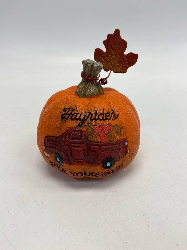 Orange Multi Color Truck Fall
