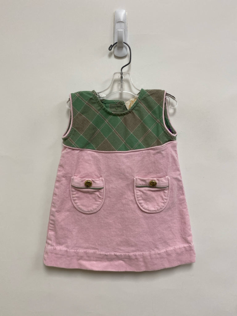 Beaufort Bonnet Co. SIZE 18-24M Sage Pink Plaid Corduroy Girl&