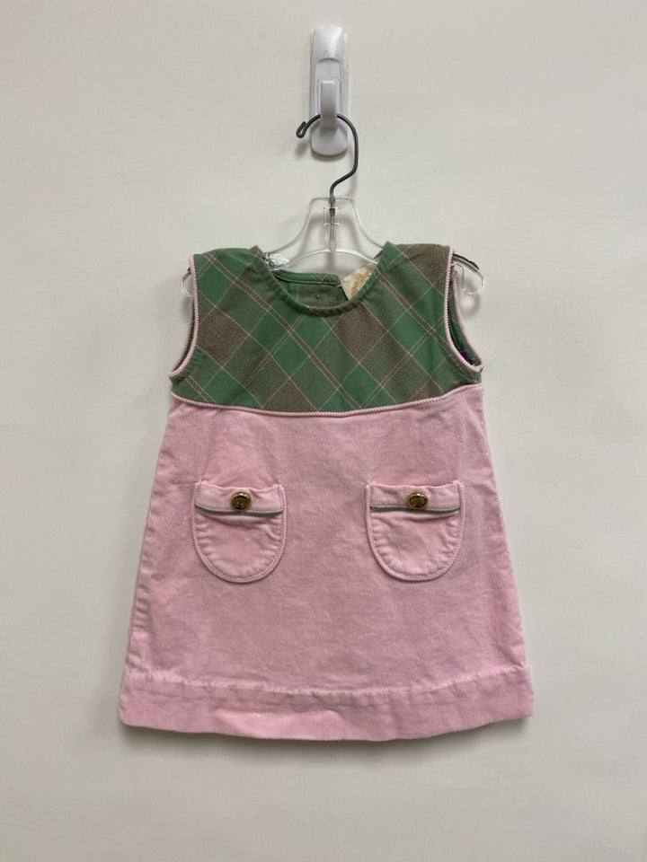 Beaufort Bonnet Co. SIZE 18-24M Sage Pink Plaid Corduroy Girl&