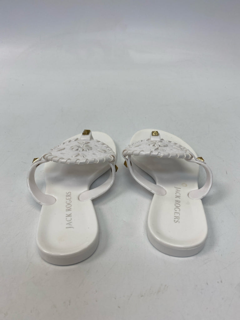 Jack Rogers SIZE 11 White Jelly Girl&