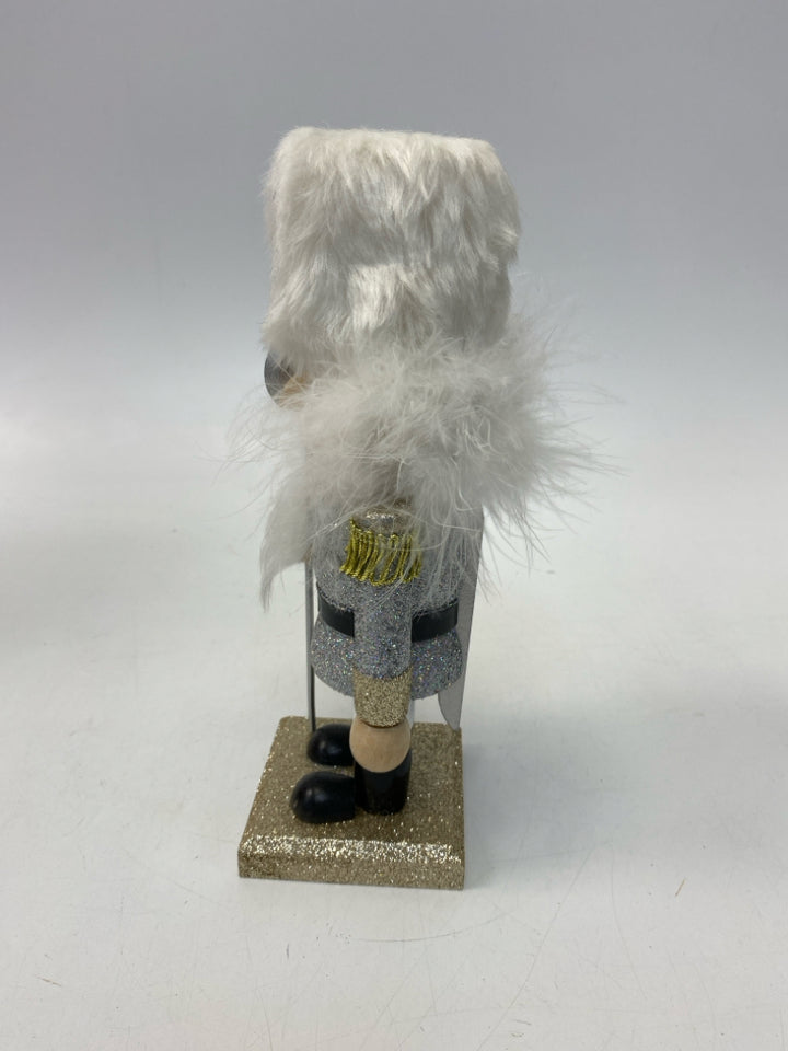 Kurt Adler Silver/Gold White Sparkle Christmas