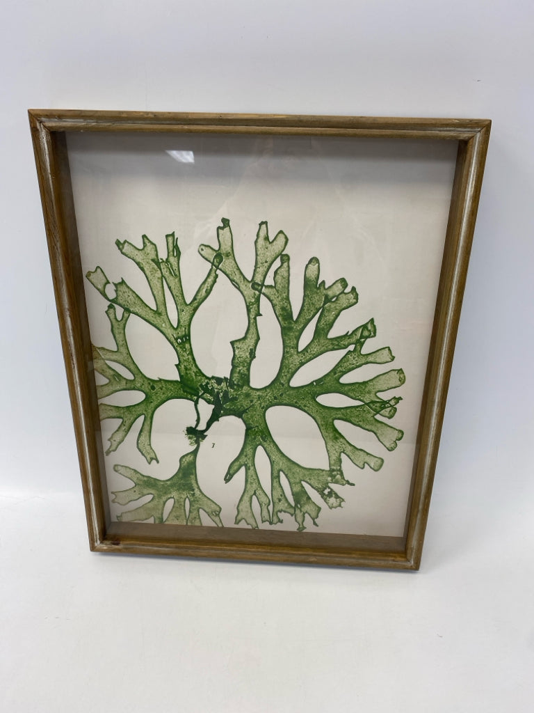 Green/White Framed Art
