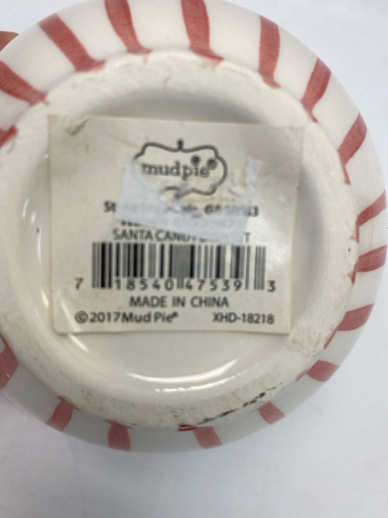 Mudpie Red White Striped Christmas