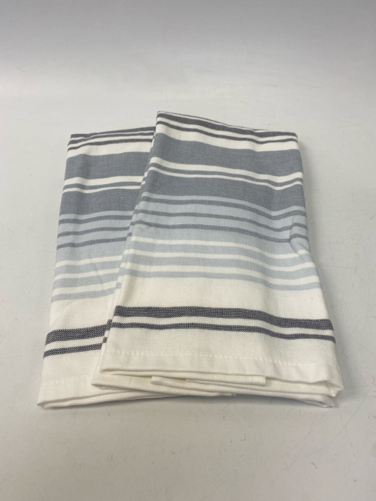 Blue White Striped Dish Towel