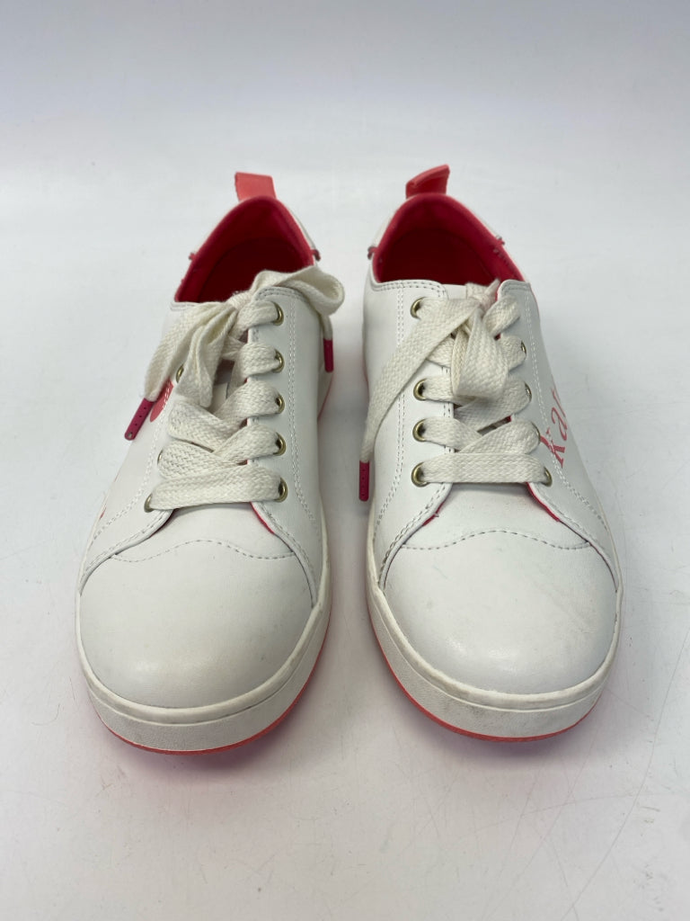 Kate Spade  Size 9 White Pink Lace-up Nikki Sneakers