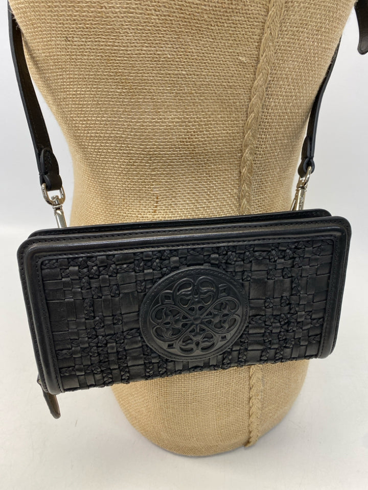Brighton Black Woven Crossbody