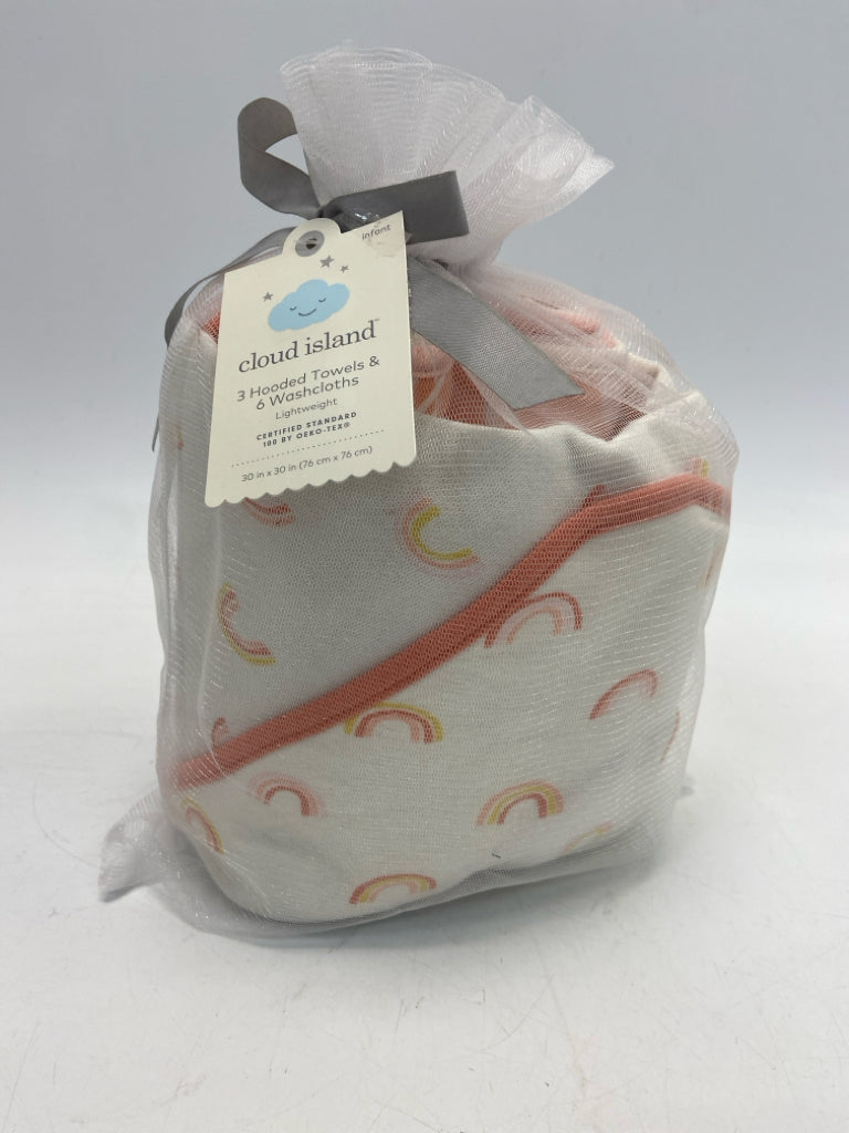 NWT cloud island White Pink Rainbows Misc. Baby Gift