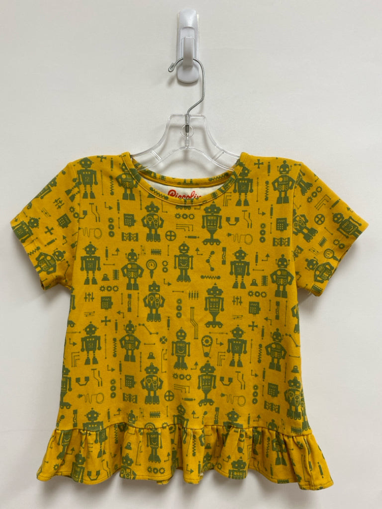 SIZE 10 Mustard Green Robot Girl&