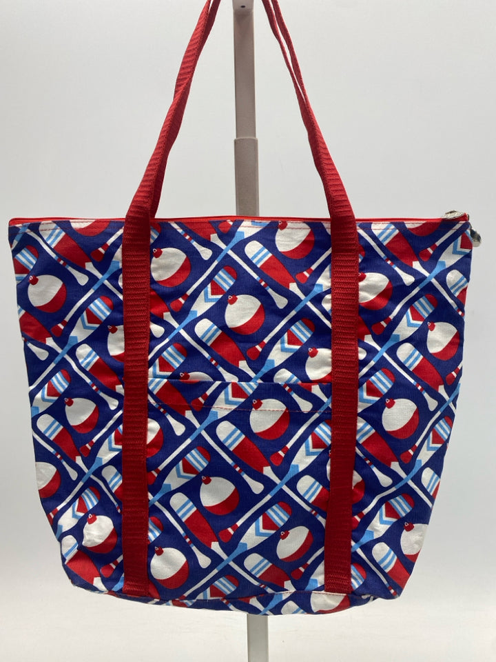 Buckhead Betties Red/Wht/Blue Nautical Tote Bag