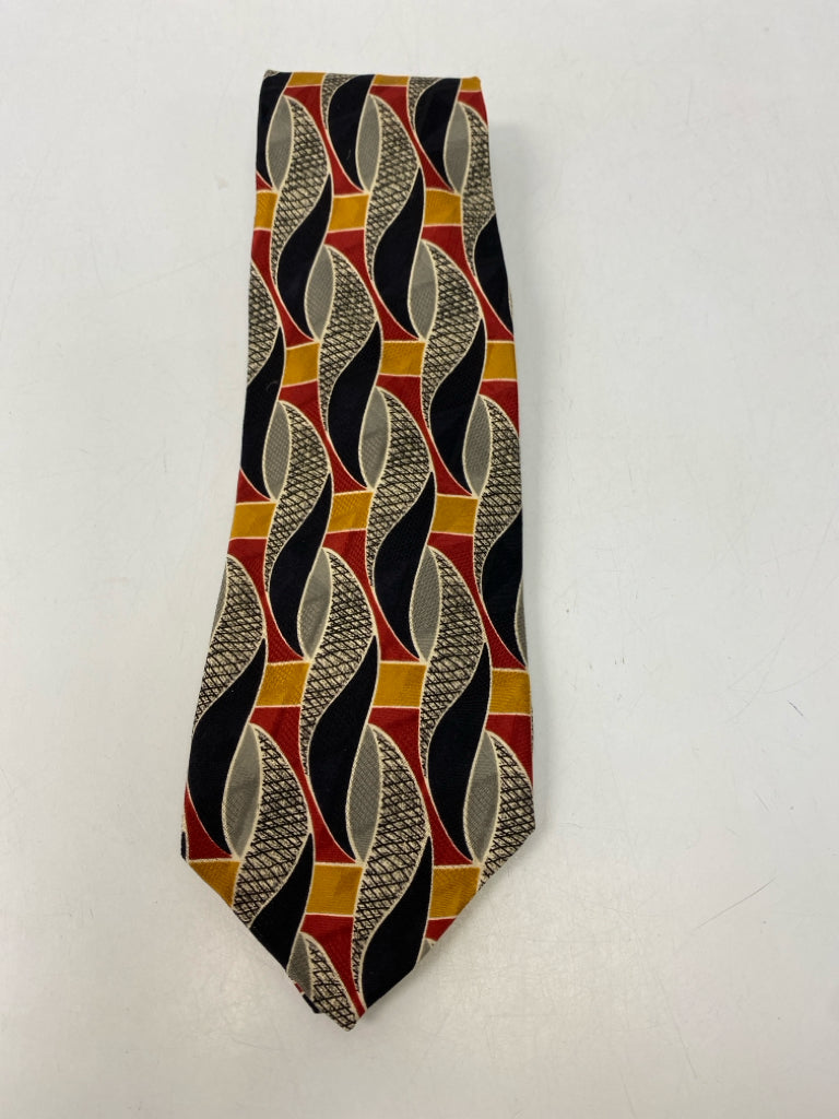 Black/Cream Gold Abstract Men&