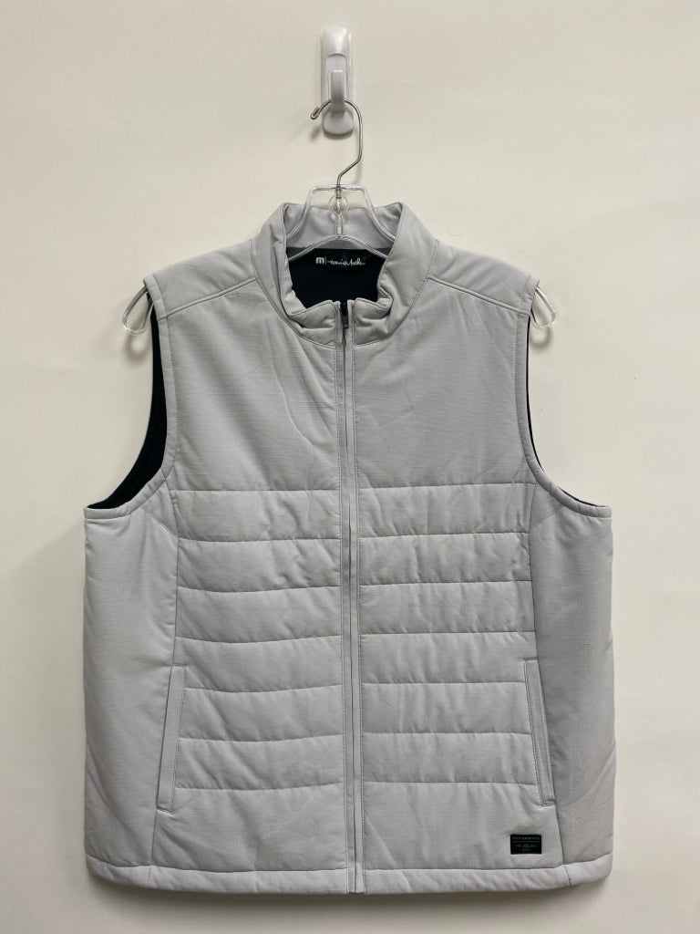 Travis Mathew Size L Pale Gray Zip Down Men&
