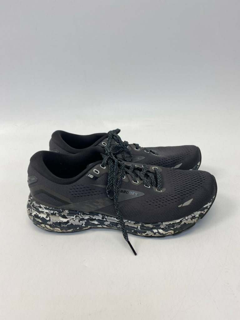 Brooks Size 9.5 Black Lace-Up Men&