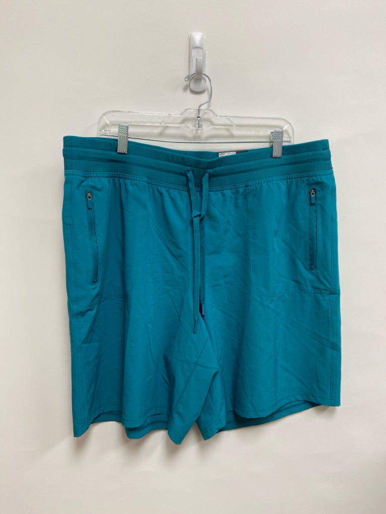 NWT Tek Gear  SIZE  XXL Teal Green Pull-on Plus Size Athletic Shorts