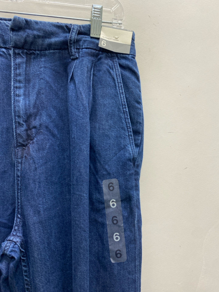 NWT Gap Size 6 Denim Wide Leg Ladies Jeans