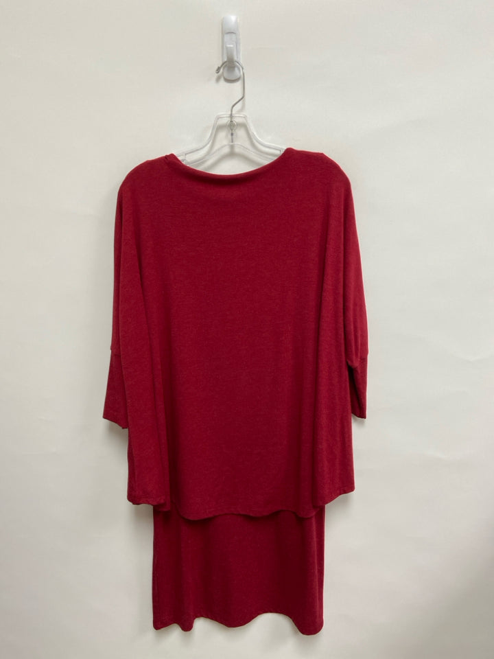 NWT Isle/Melis Kozan Size L Red Mottled Ladies Dress