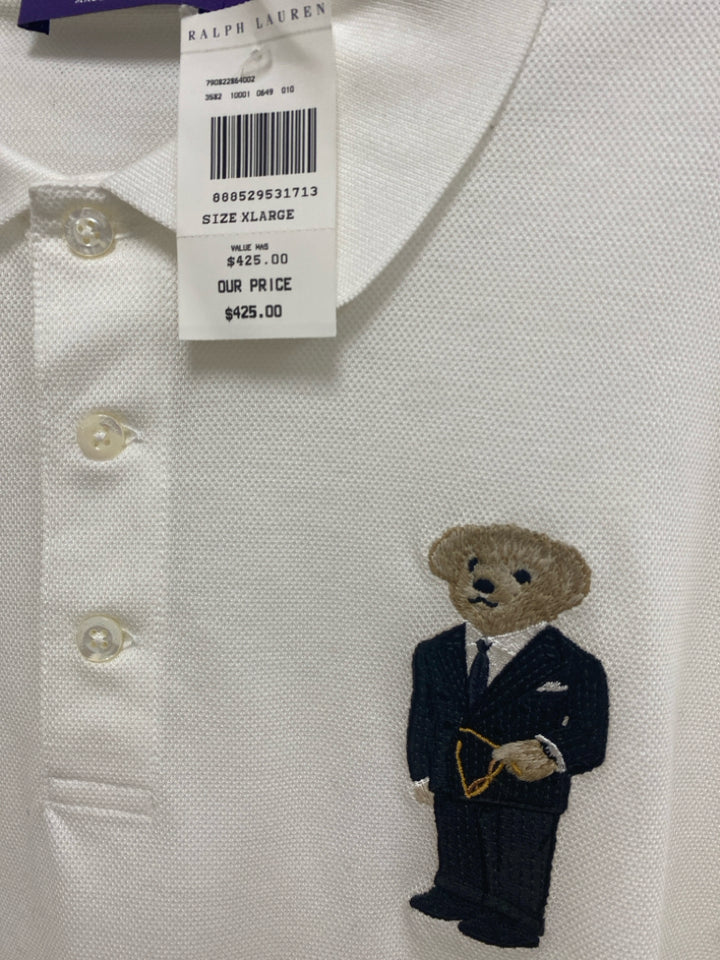 NWT Ralph Lauren Size XL White Cotton Ladies Dress