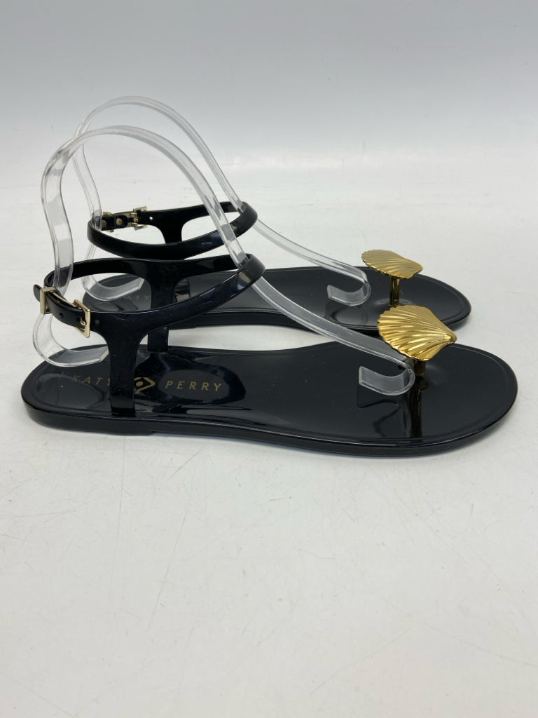 Katy Perry  Size 9 Black Gold Accent(s) Sandals