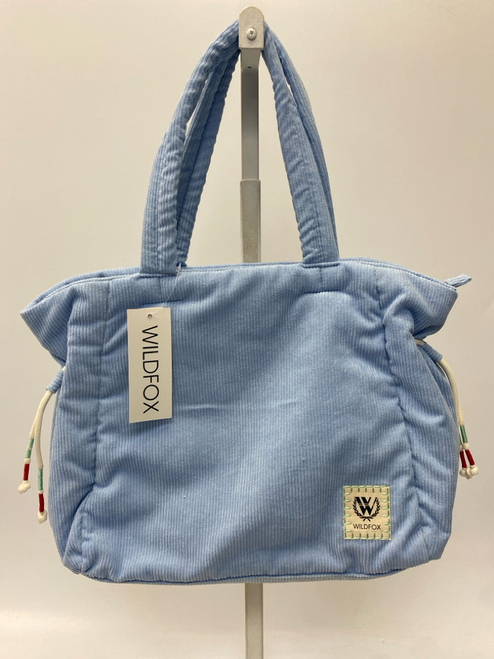 NWT Blue Corduroy Tote Bag