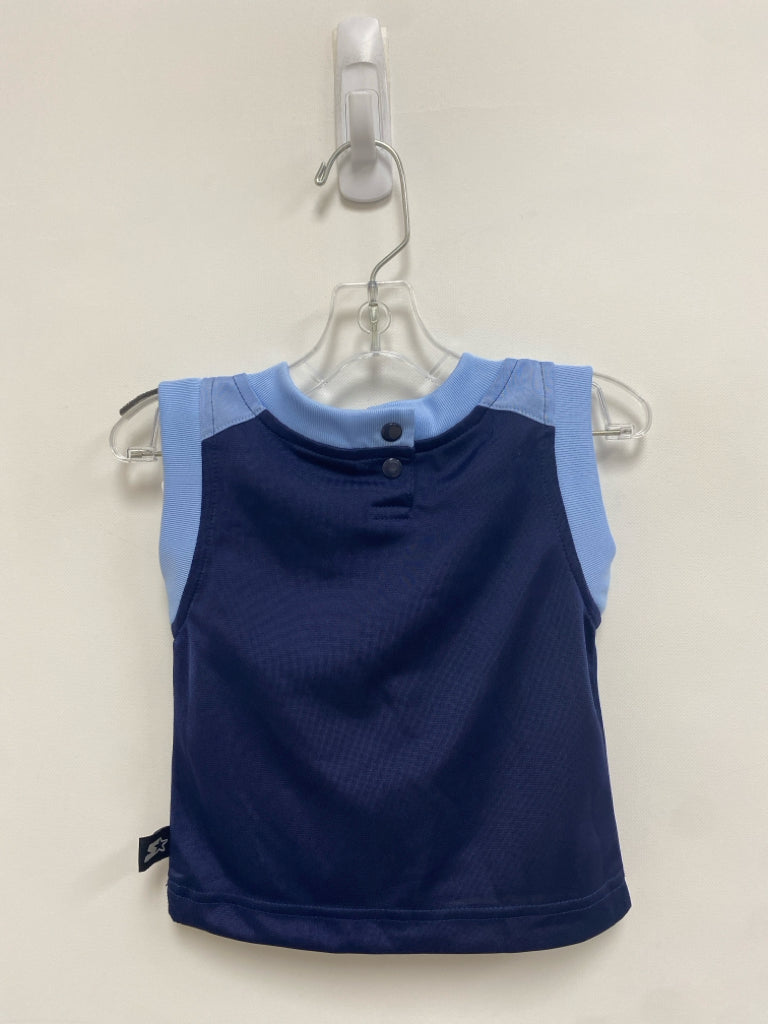 SIZE 12M Navy/white Blue UNC Sleeveless Boy&